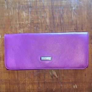 purple clutch by Cole Haan